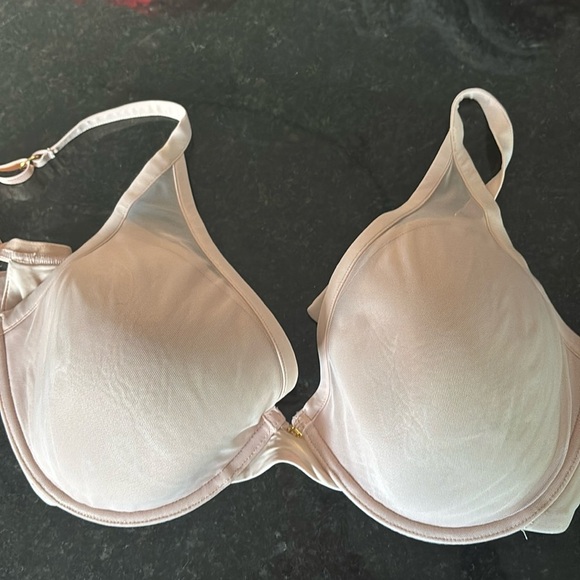 EUC ThirdLove 24/7 Cotton Plunge Bra - size 34 G - pink - Picture 3 of 8